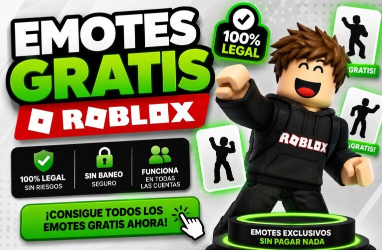 🎭 Emotes Gratis en Roblox – Métodos Legales y Seguros para Conseguir Nuevos Emotes